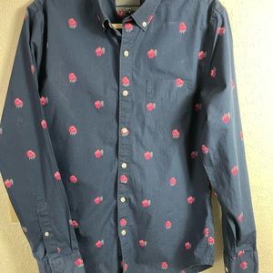 Bonobos  Abstract Rose Print L/S Shirt Slim fit Sz M